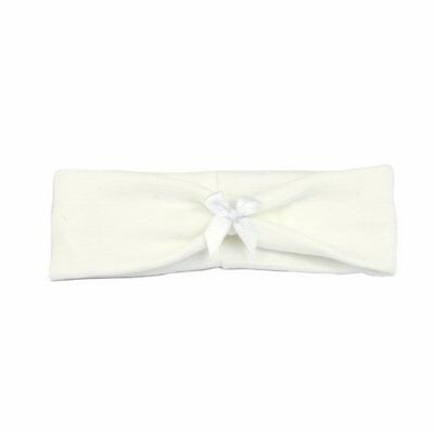 Baby hair band BOW white