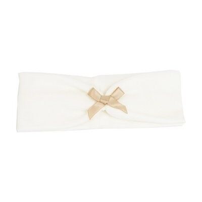 Baby hair band bow mini ivory