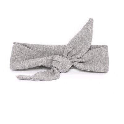 Baby hair band KNOTTED gray melange