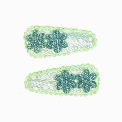 Baby hair clip DOT mint