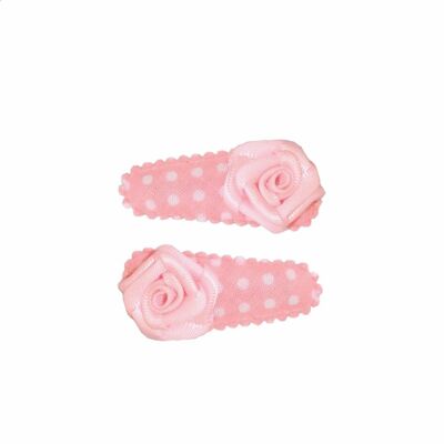 PINZA PARA EL PELO BABY UNI rosa salmón