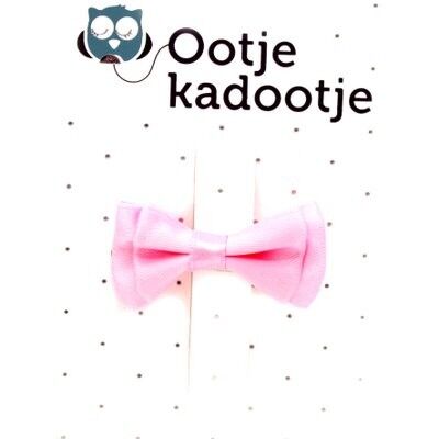 Alligator clips BOW pink