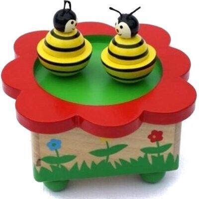Music box wood bee