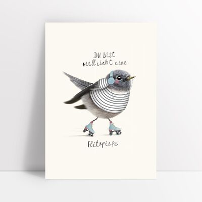 Cute postcard // Motif: Flitzpiepe