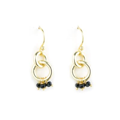 Pendientes Aanchal negro