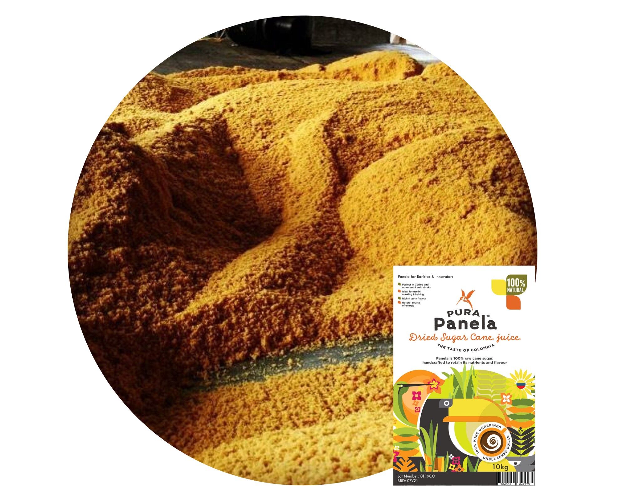 Bulk Pura Panela MOQ 1000kg / Ideal for fermentation
