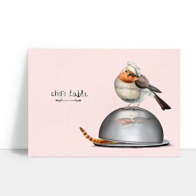 Cute postcard // Chef's table