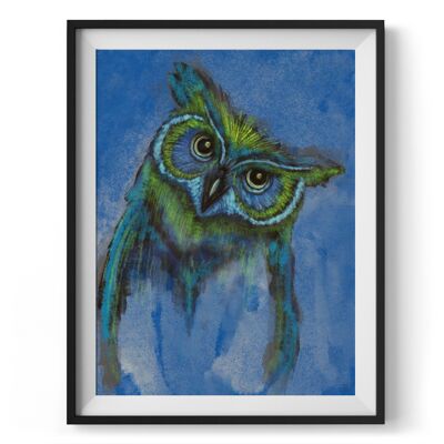 Barney The Owl Wall Art Print