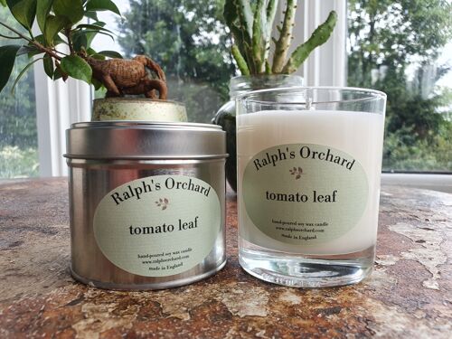 Tomato Leaf scented natural candle