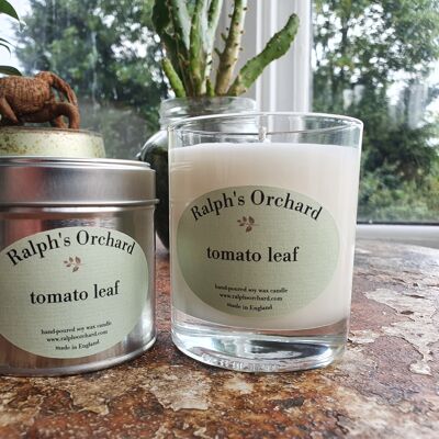 Tomato Leaf scented natural candle