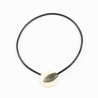 LANZA necklace natural/taupe gray