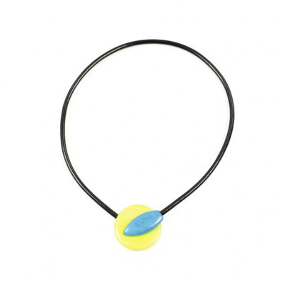 LANZA anise/turquoise necklace