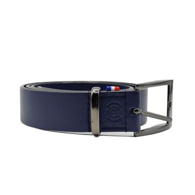 Navy soft leather belt-OFG