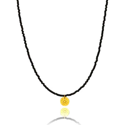 Collier Charme 'Petite Étoile' Noir