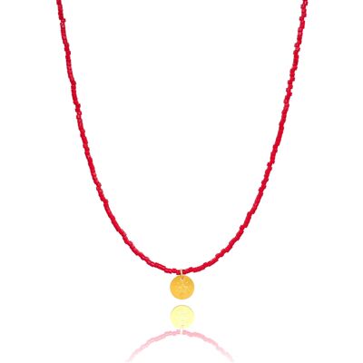 Rote „Kleiner Stern“-Anhänger-Halskette
