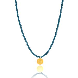 Collier en cristal bleu sarcelle New Year Me’ Lucky Charm 2022