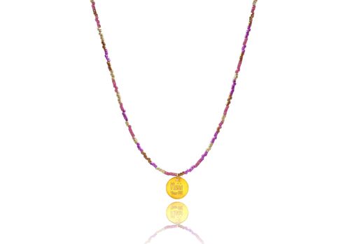 New Year Me’ Lucky Charm 2022 Purple Metallics Necklace