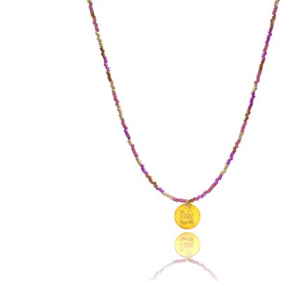 New Year Me’ Lucky Charm 2022 Purple Metallics Necklace