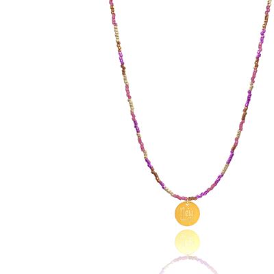 Collier Palette Rose New Year Me’ Lucky Charm 2022