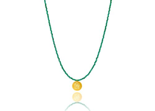 New Year Me’ Lucky Charm 2022 Green Agate Necklace