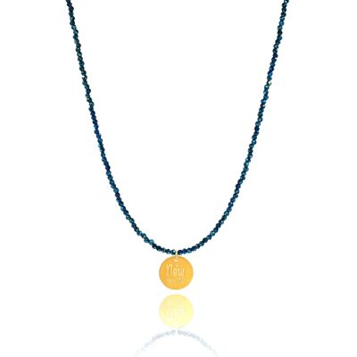 Collier New Year Me’ Lucky Charm 2022 Spinelle Bleu