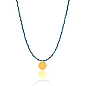 Collier New Year Me’ Lucky Charm 2022 Spinelle Bleu