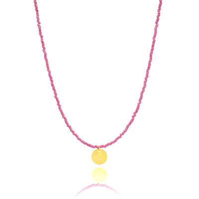 Romantische rosa „Einhorn“-Anhänger-Halskette