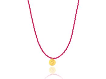 Collier 'Licorne' Fuchsia