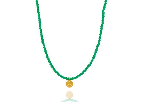 Green Crystal 'Lucky Eye' Necklace