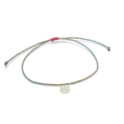 Rainbow cord 'Little Heart' Bracelet