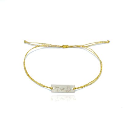 Bracciale in argento 'You got this'