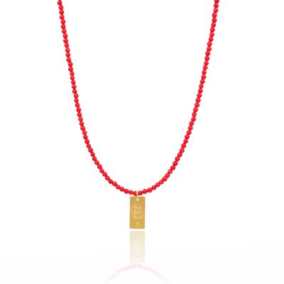 Collier corail 'You Got This'