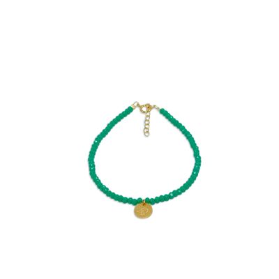 Bracelet 'Petit oiseau' cristal vert