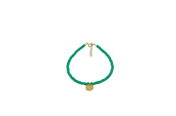 Bracelet 'Petit oiseau' cristal vert