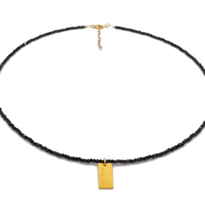 Schwarze „Hero 21“-Halskette