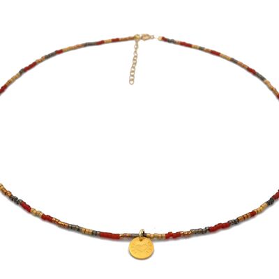 Collar 'Little Heart' de Miyuki - Multicolor Rojo