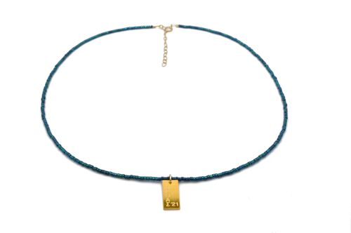 Miyuki 'Hero '21' Necklace - Blue