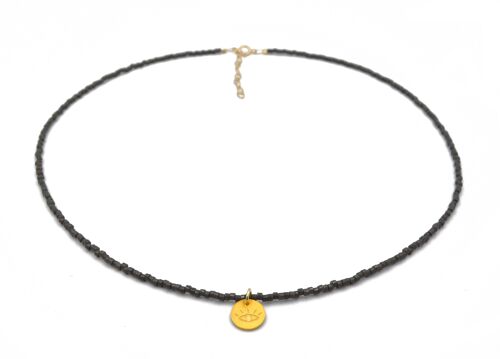 Miyuki 'Lucky Eye' Necklace - Black