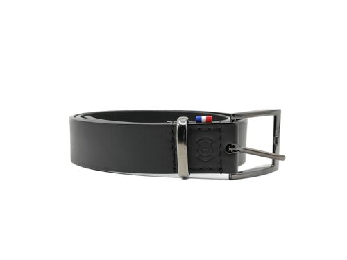 Ceinture en cuir souple noir - OFG