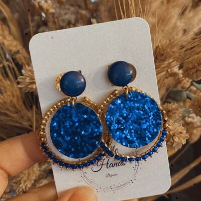 Pendientes “Little Pretty” – Brillo azul