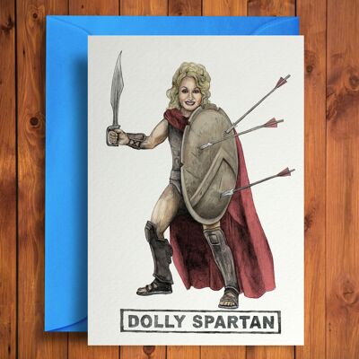 Dolly Spartan - Divertente biglietto di auguri di compleanno