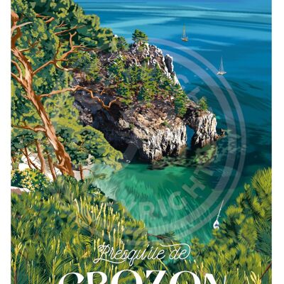 Affiche de la presqu'île de crozon - 30x40 cm