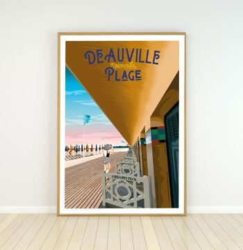 Affiche de la ville de deauville - 30x40 cm 2