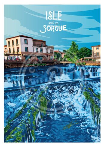 Affiche de l'isle sur la sorgue - 50x70 cm 1