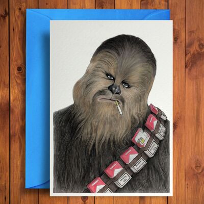 Chewbacca - Funny Birthday Card