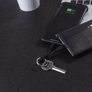 💰 Porte cartes & chargeur - Iné Cuir Recyclé- The Wallet  Noir 💰