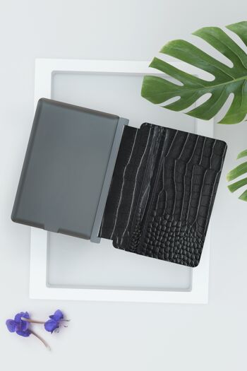 Iné Recycled Leather - The wallet Black Meteor 4