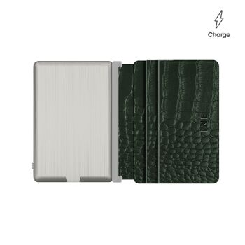 💰 Porte cartes & Chargeur -Iné cuir recyclé - The wallet Green Forest 💰 8