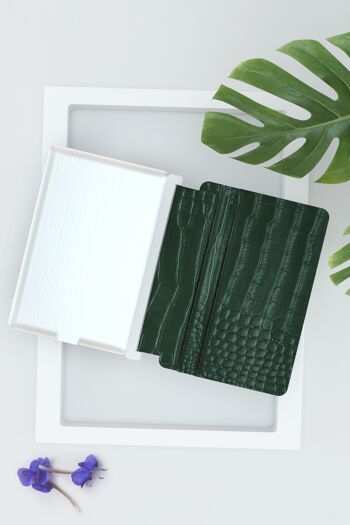 💰 Porte cartes & Chargeur -Iné cuir recyclé - The wallet Green Forest 💰 3