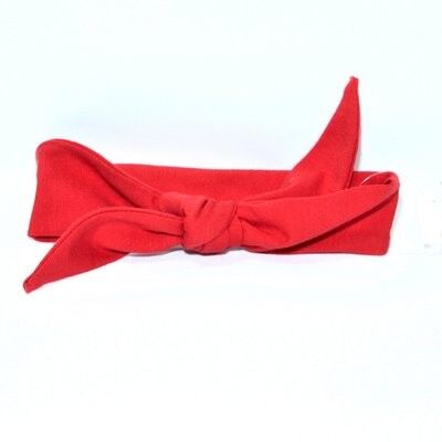 Baby hairband TIED red.